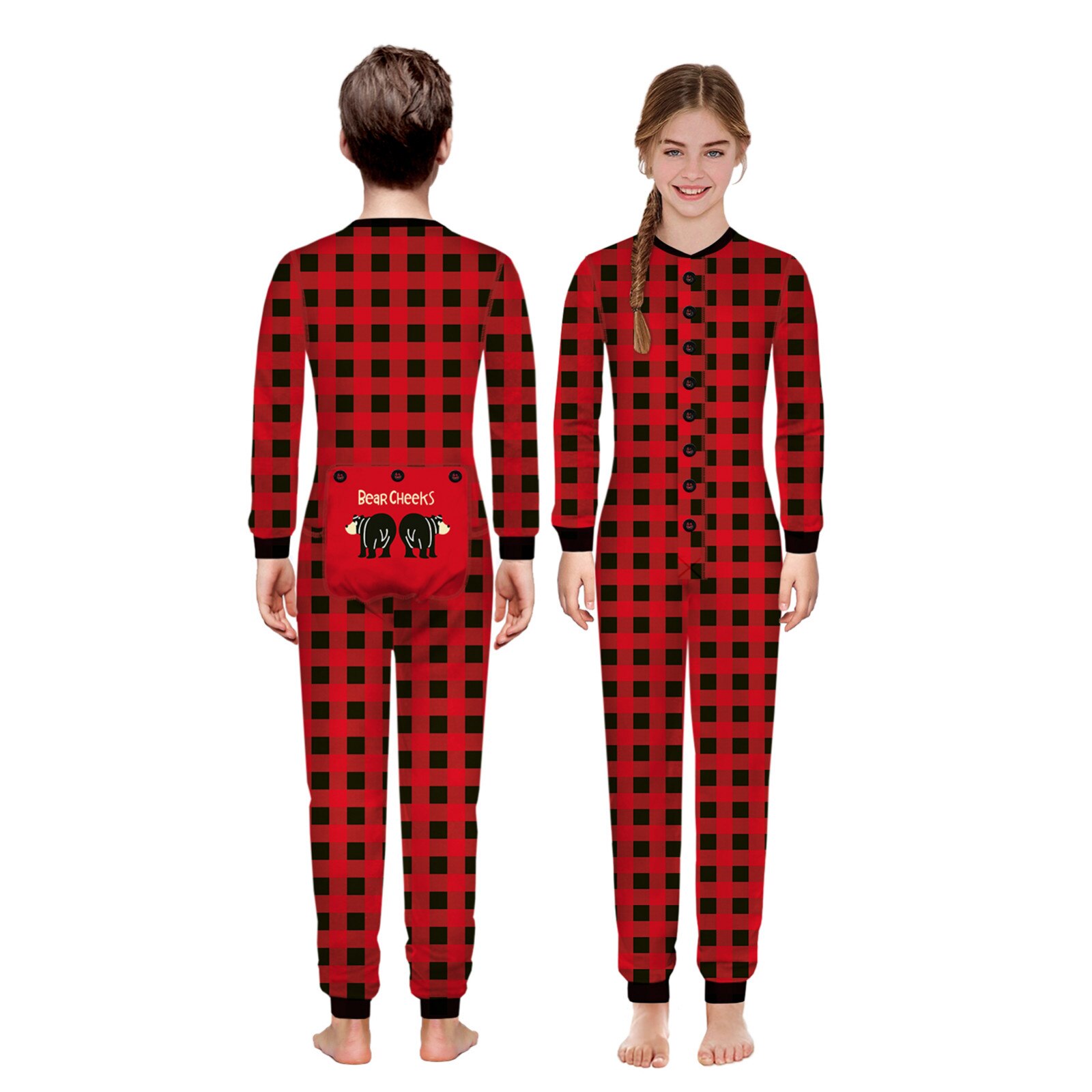 Teen Girls Boys Kids Matching Family Sets Christmas Xmas Romper Jumpsuit Pajamas 2t Pajamas Loose Fit Winter Nightgown Toddler